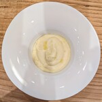 La Stalla - ゆずもファームさんから今年初のポロネギをペーストに。じゃがいもとミルクを少々