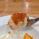 La Stalla - 自家製鱒子のクロスティーニ風。うめぇ