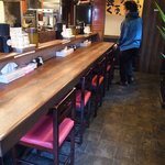 麺や 紡 - カウンター席のみです