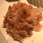 手打ち蕎麦 志庵 - 桜海老かき揚げ　サクサク　口の中でパラパラ　絶品