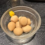 酒菜の隠れ家 月あかり - うずらの煮玉子