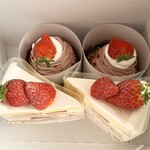 フルーツタルト専門店 Gowdy - 苺のショートケーキ・苺のモンブランタルト