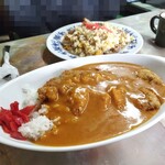 銀水食堂 - カツカレーと焼飯