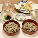 Izumo Soba Dandan - 天ぷら付き出雲蕎麦（十割蕎麦）