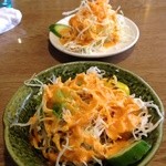 ナンカレーハウス 中川店 - ランチのサラダ
