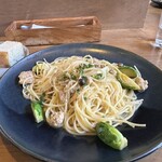 Pasta CERCHI - 鶏ミンチと芽キャベツのオイルパスタ