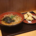 こころや - 鶏ももの天麩羅うどん(温)