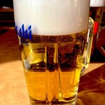 いかめしや 烹鱗 - 生ビールで乾杯