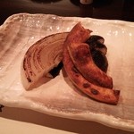 小石澤 - 南瓜、玉葱、椎茸、茄子。