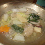 鳥茶屋 - うどんすき　煮えた後