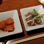 Kyouto Yakiniku Gyuu Rakutei - カクテキと鴨ロース