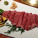 京都焼肉 牛楽亭 - 特選サーロインステーキ