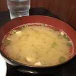 Kameya - ☆味噌汁(税込¥230.-)味噌が濃くて美味い♪