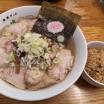 中華そば 馥 - 肉そば＋肉めし