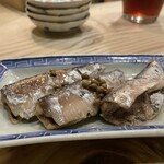 食堂 おがわ - “オイルサーディン”。このサイズ！しかし、味は全くボケて無くしっかりと濃い味わいです。