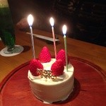 K’s Diner - オプションで、バースデーケーキを注文