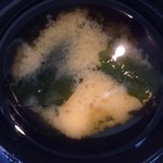 そば季寄 季作久 - 月ランチ 味噌汁