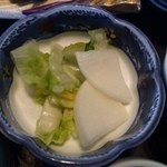 そば季寄 季作久 - 月ランチ 漬物