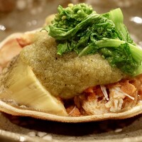 目黒 ながもと - 香箱がに 白子 鮑