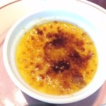 そば季寄 季作久 - プラス300円 カボチャのクレムブリュレ