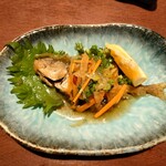 旬菜鮮魚と旨い酒　八右衛門 - アジの南蛮漬け