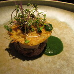 yokoyama - あん肝 経産牛 春菊 天然きのこ