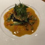 BISTRONOMIE TKM - 北海道産白子ムニエルと寒じめほうれん草ビネガーソース