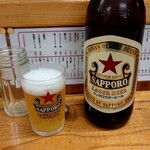 もつ焼 でん - 瓶ビール：750円