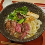 麦と麺助 - 神戸牛そば
