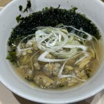 波市 - あさりラーメン　上から