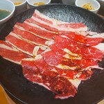Puremiamu Karubi - 炙り牛すき焼き＆焼きしゃぶランチ
