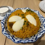 ガガンのカレー屋さん - マトンビリヤニ(ヨーグルトソース付)