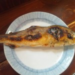 晩杯屋 - 鮎の塩焼き１５０円（頭は右向き）