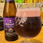 CASCO ROSSO - お酒①リンデマンス・カシス(瓶ビール、フルーツランビック、ベルギー)(税込990円)
                        カシスのカクテルよりも美味しくてビックリ！これは良い！