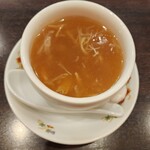菜香新館 - ふかひれ入りスープ(夜の飲茶コース)