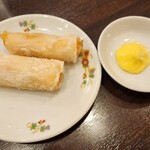 菜香新館 - 元祖　海老のウエハース巻き揚げ(夜の飲茶コース)