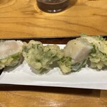 おばんざい処 楽笑家 - 帆立の天ぷら