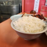 ラーメン山岡家 - セットのご飯です。