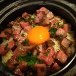 桜木楼門 - 炙り和牛と生姜の土鍋ご飯