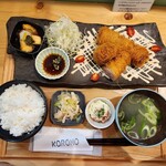 KOROMO - カダイフザンギ定食(1430円)です。