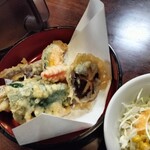 Shingozensoba Shoujikiya - 天ぷら定食の天ぷら