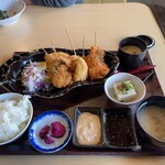 風と海 関乃市 - 料理写真:海鮮串揚げ膳