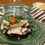 居酒屋 永源 - 牡蠣ポン酢｡ちょっと小ぶりな牡蠣だったかな
