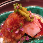 青華こばやし - 25年12月　氷見寒ブリ　たっぷりの醤油を掛けて