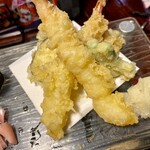 一魚一会 - 天ぷらの4種5点盛り