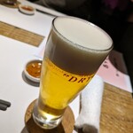 Sushi Chuugokuryouri Fukurokuju - ビールはスーパードライ。キンキンで美味しい。