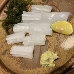 飯家くーた - アオリイカ
      ねっとりして旨い　塩でいただく