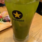 Kyuushuu Sakaba Hitoboshi - 緑茶割大。結構まろやか。