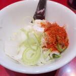 ラーメン二郎 - 待ってる間にカスタマイズ♪