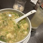 Toshe - スープね。これでかいの。ラーメン丼だから。